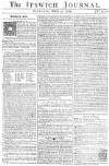 Ipswich Journal Saturday 17 March 1764 Page 1