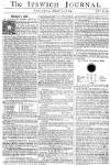 Ipswich Journal Saturday 31 March 1764 Page 1