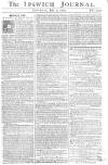 Ipswich Journal Saturday 07 July 1764 Page 1