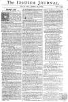 Ipswich Journal Saturday 12 January 1765 Page 1
