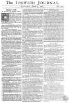 Ipswich Journal Saturday 09 March 1765 Page 1