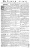 Ipswich Journal Saturday 20 July 1765 Page 1