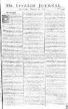 Ipswich Journal Saturday 28 February 1767 Page 1
