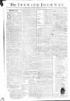 Ipswich Journal Saturday 08 February 1772 Page 1
