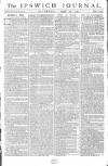 Ipswich Journal Saturday 16 August 1777 Page 1