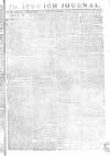 Ipswich Journal Saturday 01 September 1781 Page 1