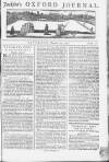 Oxford Journal Saturday 24 November 1753 Page 1