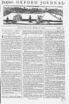 Oxford Journal Saturday 22 December 1753 Page 1