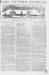 Oxford Journal Saturday 23 February 1754 Page 1