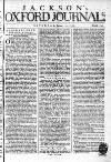 Oxford Journal Saturday 10 January 1756 Page 1