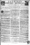 Oxford Journal Saturday 17 September 1757 Page 1