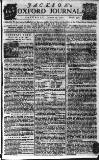 Oxford Journal Saturday 26 December 1761 Page 1