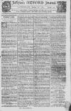 Oxford Journal Saturday 17 January 1767 Page 1