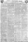 Oxford Journal Saturday 21 December 1782 Page 1