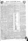 Oxford Journal Saturday 22 September 1787 Page 1