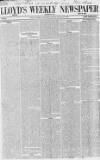 Lloyd's Weekly Newspaper Sunday 25 May 1851 Page 1