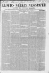 Lloyd's Weekly Newspaper Sunday 09 January 1853 Page 1