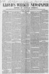 Lloyd's Weekly Newspaper Sunday 08 May 1853 Page 1