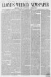 Lloyd's Weekly Newspaper Sunday 01 February 1857 Page 1
