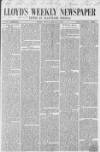 Lloyd's Weekly Newspaper Sunday 17 January 1858 Page 1
