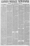 Lloyd's Weekly Newspaper Sunday 20 May 1860 Page 1