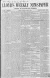 Lloyd's Weekly Newspaper Sunday 15 March 1863 Page 1