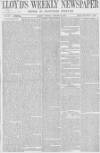 Lloyd's Weekly Newspaper Sunday 19 January 1868 Page 1