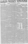 Lloyd's Weekly Newspaper Sunday 08 November 1868 Page 1