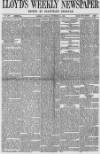 Lloyd's Weekly Newspaper Sunday 14 November 1869 Page 1