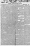 Lloyd's Weekly Newspaper Sunday 16 January 1870 Page 1