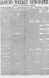 Lloyd's Weekly Newspaper Sunday 28 January 1872 Page 1