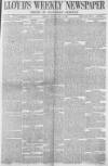 Lloyd's Weekly Newspaper Sunday 14 January 1877 Page 1
