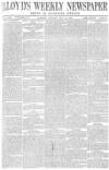 Lloyd's Weekly Newspaper Sunday 27 November 1881 Page 1
