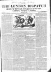 London Dispatch Sunday 14 May 1837 Page 1
