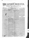 London Dispatch Sunday 29 September 1839 Page 1