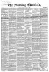 Morning Chronicle Tuesday 12 May 1857 Page 1
