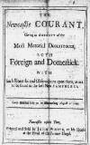 Newcastle Courant Mon 30 Jul 1716 Page 1