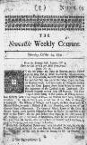 Newcastle Courant Sat 14 Oct 1721 Page 1