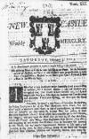Newcastle Courant Fri 02 Feb 1722 Page 1