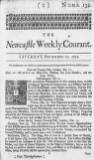 Newcastle Courant Sat 22 Dec 1722 Page 1