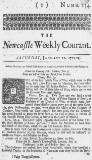 Newcastle Courant Sat 12 Jan 1723 Page 1