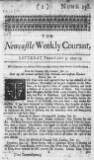 Newcastle Courant Sat 09 Feb 1723 Page 1