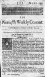 Newcastle Courant Sat 16 Feb 1723 Page 1
