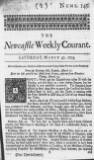 Newcastle Courant Sat 30 Mar 1723 Page 1