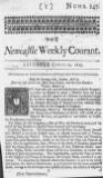 Newcastle Courant Sat 13 Apr 1723 Page 1