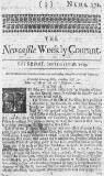 Newcastle Courant Sat 28 Sep 1723 Page 1