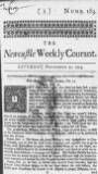 Newcastle Courant Sat 21 Dec 1723 Page 1