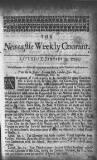 Newcastle Courant Sat 25 Jan 1724 Page 1
