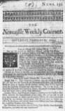 Newcastle Courant Sat 15 Feb 1724 Page 1