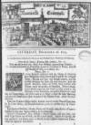 Newcastle Courant Sat 26 Dec 1724 Page 1